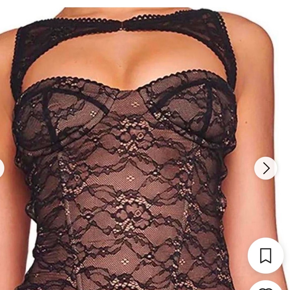 I.AM.GIA Black Lace Top